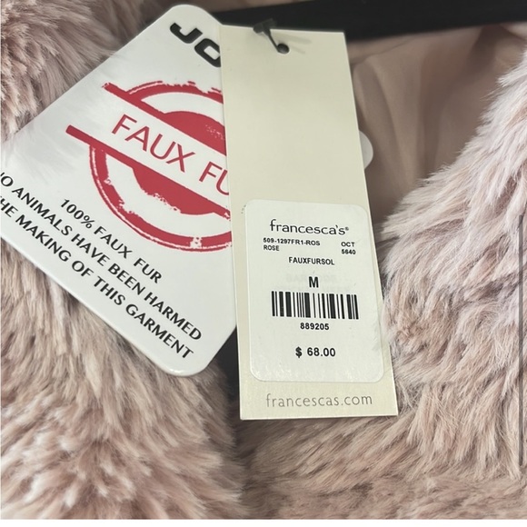 Pink Faux Fur Coat - Picture 3 of 3